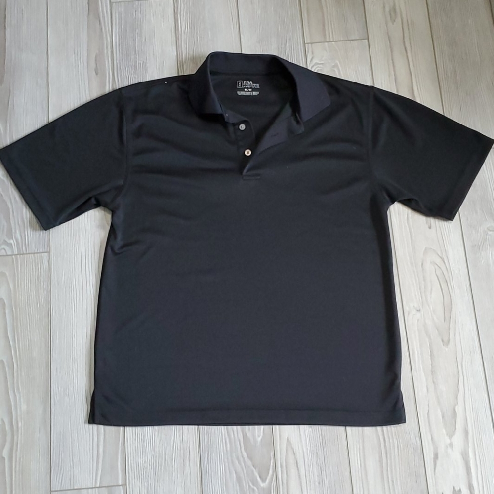 Mens medium PGA tour black shirt